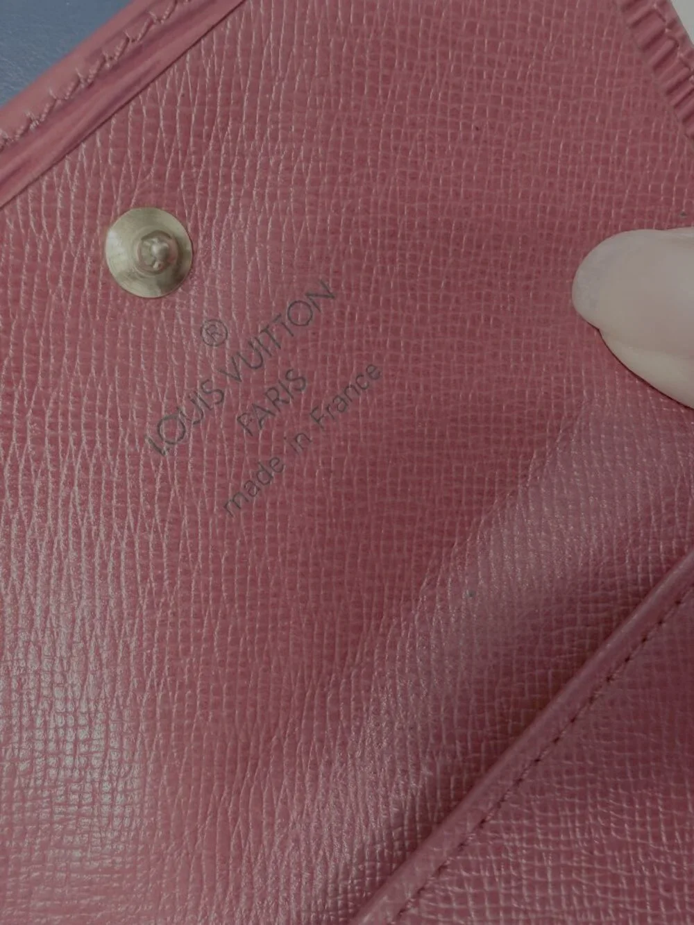 Authentic Louis Vuitton Elise Trifold Wallet – Red Epi Leather (Made in France)